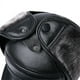 thumbnail image 2 of Gorro de piel de vaca 100 % auténtica para hombre, cálido para exteriores, para invierno, con protección para las orejas, de piel auténtica, para invierno (estilo de pelo negro), talla XL (57-58 cm), 2 of 4