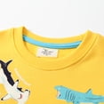 thumbnail image 5 of TUONXYE Sudaderas de manga larga para niños con dibujos animados de dinosaurios y tiburón luminosos, ropa de punto transpirable de algodón suave para niños, 5 of 5