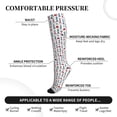 thumbnail image 3 of Lsque Lighthouse And Beacon Pattern Sport Compression Socks for Men & Women 15-20 mmHg Knee High Nurse Pregnant Running Medical and Travel Athletic, 3 of 6