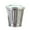 Silver, variant on Deyuer Desktop Trash Can Large Capacity with Lid Bucket Shape Stainless Leakproof Garbage Storage Coated Large Opening Waste Bin for Home,Red