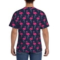 thumbnail image 2 of Naloa Cute Flamingo Men's T-Shirt Sport T-shirt Men's Basic Tee Casual Men's Shirt, Round Neck, Short Sleeves - Large, 2 of 5
