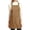 Brown, variant on Fiykzur Aprons for Women with Pockets Plus Size Comfort Cross Back No Tie Cotton Linen Apron Pinafore