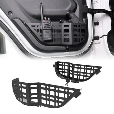 Rear Door Pocket Molle Panel For 2018-2025 Jeep Wrangler JL;2020-2025 Jeep Gladiator JT Perfect for water bottles and similar items