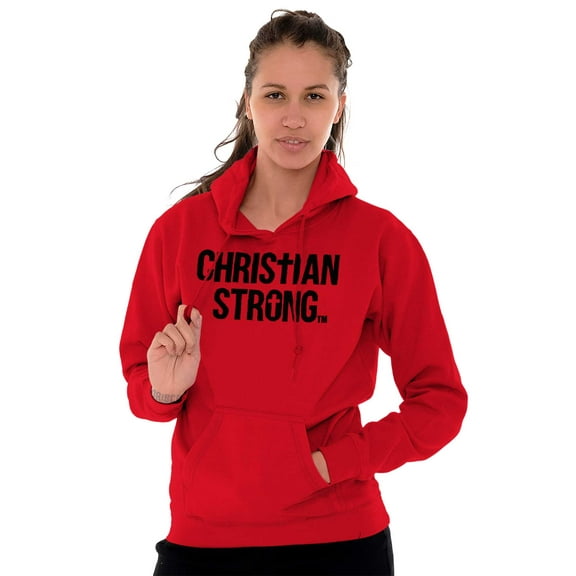 Christian Strong Religious Faith Hoodie Sweatshirt Women Men Brisco Brands S