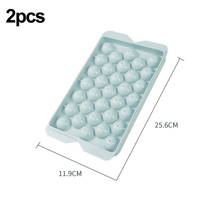 Lamesa Round Ice Cube Trays for Freezer with Cover & Bin, 3 Packs 1In Small  Circle