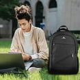 thumbnail image 2 of MATEIN School Laptop Backpack, Large TSA Friendly College Computer Bookbag with Laptop Compartment Fits 17 Inch Notebook, Water Resistant Business Work Travel Bag, Gradu, 2 of 9
