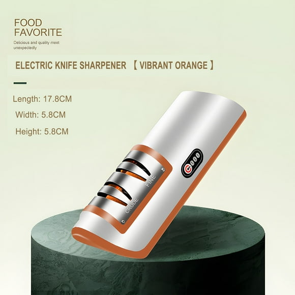 Aiguiseur de Couteaux Aiguiseur de Couteaux Ménager Outil de Cuisine Multifonction Entièrement Automatique Recharge Petit Aiguiseur de Couteaux