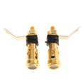 thumbnail image 4 of Poste de de conector de enchufe banana de cobre profesion para terminal de amplificador, paquete de 2 (negro) kusrkot Poste de enlace de altavoz, 4 of 6