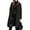 Black, variant on Avamo Ladies Jacket Fuzzy Fleece Outwear Long Sleeve Coat Loose Overcoats Winter Warm Sherpa Jackets Deep Camel S