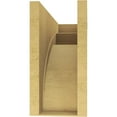 thumbnail image 4 of 6"W x 18"D x 12"H Classic Viola Rough Cedar Woodgrain TimberThane Corbel, Primed Tan, 4 of 6