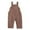 Brown, variant on Baby Boy Girl Overalls Cotton Gauze Sleeveless Romper Button Down Jumpsuits with Pockets Toddler Summer Clothes