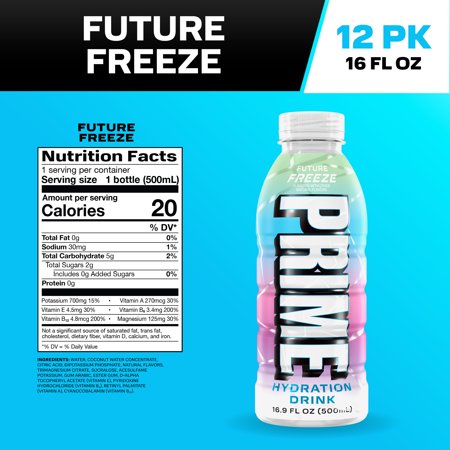 PRIME HYDRATION SPORTS DRINK, FUTURE FREEZE, 16.9 FL OZ, BOTTLE