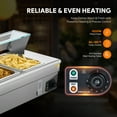 thumbnail image 4 of WILPREP Commercial Food Warmer with 4 1/2 Pans & Lids Sneeze Guards Drain Valve, 4 of 24
