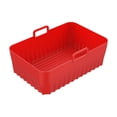 thumbnail image 1 of Vadktai Silicone Air Fryer Liners, Reusable Liners Compatible, Square Silicone Air Fryer Liners, 8 Inch Reusable Air Fryer Pot Replacement of Flammable Disposable Parchment Paper, 1 of 5