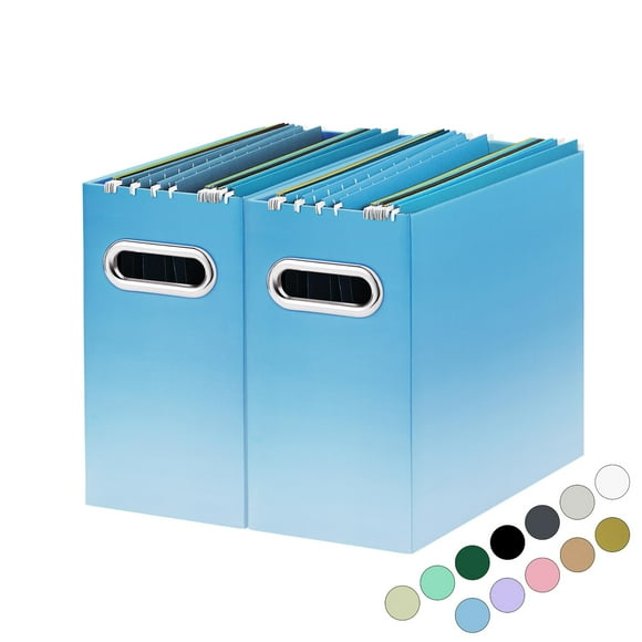 Organizador de archivos Oterri, paquete de 2 cartas plegables, tamaño 31 x 13 x 25 cm