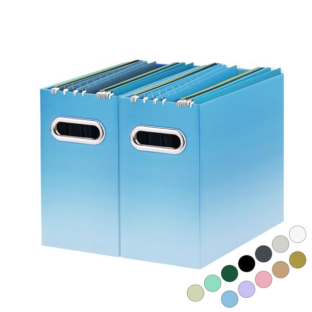 Organizador de archivos Oterri, paquete de 2 cartas plegables, tamaño 31 x 13 x 25 cm
