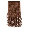 thumbnail image 1 of 20" Curly 3/4 Full Head Synthetic Hair Extensions Clip on/in Hairpieces 5 Clips 140g (30#-Reddish Brown), 1 of 7
