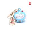 thumbnail image 4 of 1PC Japanese Cute Lucky Cat KeyChains Car Bag Decor Water Sound Bell Pendent Charm, 4 of 8
