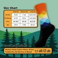 thumbnail image 3 of BambooMN Colorful Unisex Diamond Trails Rayon From Bamboo Crew Socks for Men and Women - Sunset Canyon - Medium - 1 Pair, 3 of 6