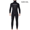 thumbnail image 2 of Trituras profesionales Traje de buceo a prueba de frío Pescado Caza Premium Térmica con capucha de manga larga de manga larga Pantalones largos Jumpsuit Surf Traje Negro XXL 3MM Yuarrent OD017116-09, 2 of 6