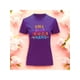 thumbnail image 2 of Playera Blusa Mujer con Frase Positiva Eres Bella Fabulosa y Fuerte Moda Casual Inspiradora Color Morado Talla Grande Marca Emil SaEs, 2 of 4