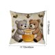 thumbnail image 3 of Uuiauoio Cute Animals Decorative Throw Pillow Cover , Animals Family Animals Outdoor Pillow Cases Square Standard Cushion Cover for Sofa Couch Bed Car 17.72x17.72 inch, 3 of 6