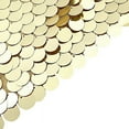 BalsaCircle 8 feet Champagne Big Payette Sequin Hexagon Backdrop Stand ...
