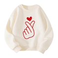 thumbnail image 3 of Gelikeya Oversized Girls Sweatshirt Valentines Day Crew Neck Funny Sweatshirts Trendy Oversized Loose Winter Clothes & 10-12 Years, 3 of 5