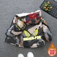 thumbnail image 3 of Ropa de camuflaje de Spiderman para niños, chaquetas de algodón gruesas para mantener el calor, abrigo informal de manga larga para exteriores, 2-7 años, Invierno, 3 of 4