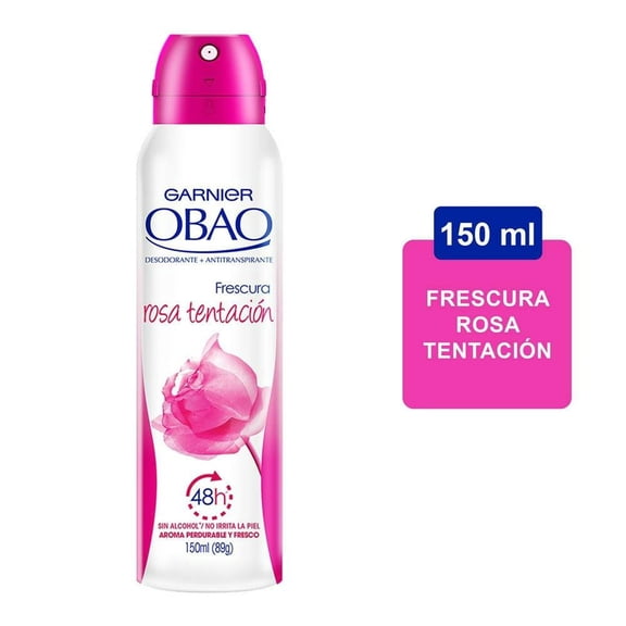 Garnier Obao Frescura Rosa Tentation Antiperspirant Deodorant Spray, 150 mL