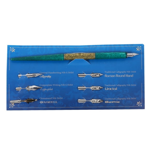 Supvox Premium Multi Color English Calligraphy Set for Writing with Dip Pens and Multiple Nibs, 1 Set