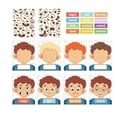 thumbnail image 3 of Aprendizaje socioemocional, educativo, expresar emociones, caras tristes interactivas, pegatinas, juegos, manualidades DIY para coche, hogar, aula, 3 of 9