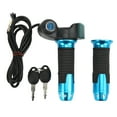 thumbnail image 3 of Electric Bicycle Throttle Handle, Real Time Accurate Twist Throttle Grip Automatic With Key For 12V To 99V Electric Vehicles Blue Handle Cover, 3 of 8