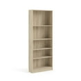 thumbnail image 3 of Tvilum Element Adjustable 5 Shelf Bookcase, Storage Home Office Bookshelf for Adults, Oak Structure, 3 of 11