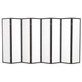 thumbnail image 7 of 6 ft. Tall Window Pane Shoji Screen - Black - 8 Panels, 7 of 7