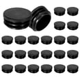 thumbnail image 1 of Uxcell 30 Pack Tapón de Plástico Redondo, 1.6 Pulgadas Insertos de Tubo para Poste/Tables/Tubos Metálicos [Negro], 1 of 1