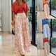 thumbnail image 3 of Women's Summer 2 Piece Outfits Drop Shoulder Blouse Shirt High Waisted Pants Suitable For Evening Party Night Club, 3 of 5