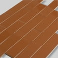 thumbnail image 2 of Arte 1.97 in. x 7.87 in. Glossy Red Ceramic Subway Deco Wall and Floor Tile (4.09 sq. ft./case) (38-pack), 2 of 5