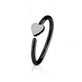 thumbnail image 1 of Nose & Cartilage 20G Hoop Ring Heart Charm Anodized Surgical Steel - Sold Each, 1 of 11