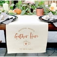 thumbnail image 2 of Personalized Family Last Name Grateful Hearts Gather Here Canvas Table Runner, 2 of 2