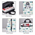 thumbnail image 4 of Naloa Sea Turtle Print Lightweight DayBackpack Suitable for school, work, shopping, travel, etc., 4 of 5