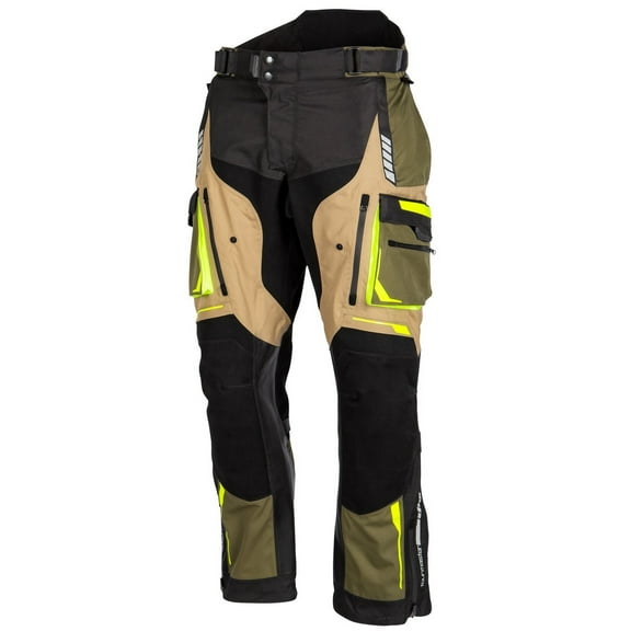Tourmaster Highlander Mens Waterproof Motorcycle Pants Olive XL