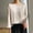 Rose Gold, variant on Ayfxijin Long Sleeve Shirts for Women,Women'S Spring/Summer Solid Color Crew Neck-Point Sleeve Casual Shirt Top