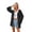 Black, variant on Women's Crochet Lace Kimono Cardigan, 100% Viscose, Tie Front, Long Flare Sleeve, Open Front Knit Cover Up for Summer Beach