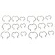 thumbnail image 1 of 18pcs Transmission Connector Retaining Clips 800 801 Transmission Cooler Line Clips 3 Different Size 3/8in 1/2in 5/8in, 1 of 5