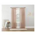 thumbnail image 4 of No. 918 Amalfi Linen Blend Textured Sheer Rod Pocket Single Curtain Panel, 54 Inches x 95 Inches, Blush Pink, 4 of 4