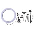 thumbnail image 2 of Luz LED de 10 Pulgadas con Soporte para Trípode, de Luz Regulable, Alimentado por USB, Soporte para Teléfono para Transmisión en vivo Soledad Luz de anillo blanca para fotografía, 2 of 8