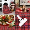 thumbnail image 2 of Garvee 2'x8' Christmas Runner Rug Washable Plaid Hallway Runners Rug, Non-Slip Stain Resistant Rugs Holiday Home Decor Indoor Floor Mat for Living Room, Bedroom Entryway, Red, 2 of 7