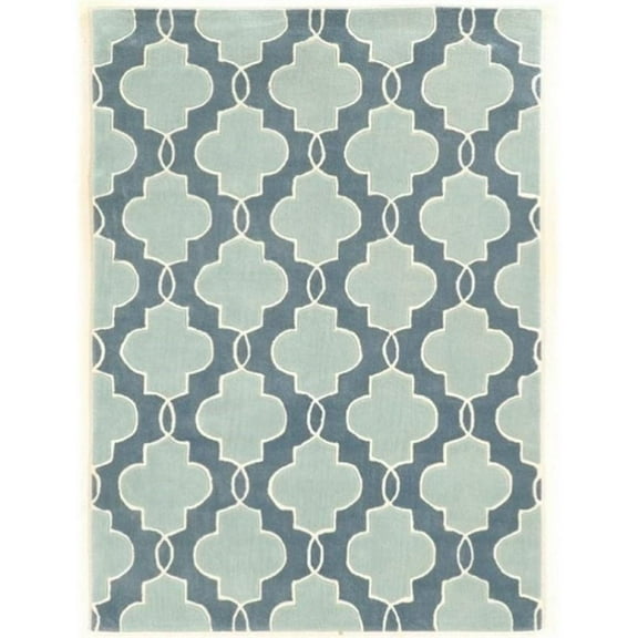 Hawthorne Collection 5' x 7' Hand Tufted Rug in Blue