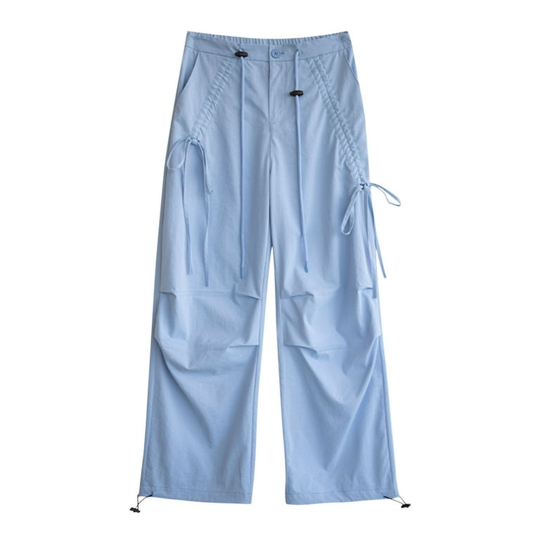 ZZwxWA Cargo Pants Women High Waisted Baggy Pants Parachute
